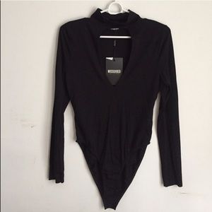 Black Choker Bodysuit